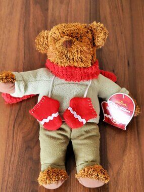 Vintage Hallmark “Teddy Mittens” Plush Bear-2002